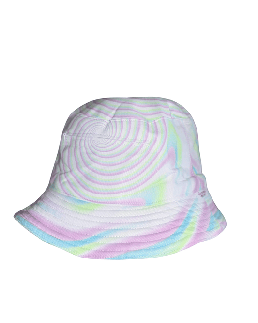Psychedelic Pastel Reversible Bucket Hat