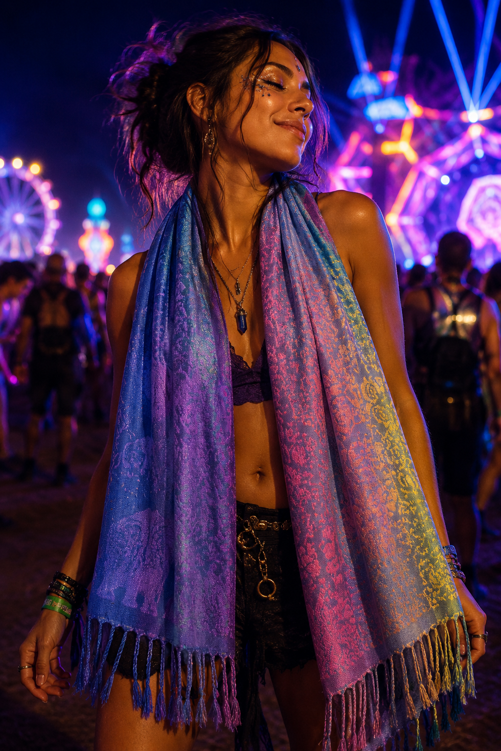 Pashmina Rainbow Butterfly