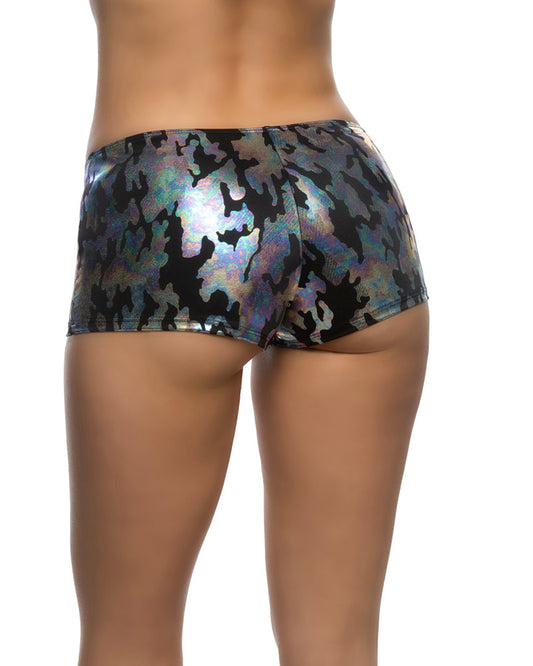 6633 - 1pc Low Rise Iridescent Camouflage Shorts