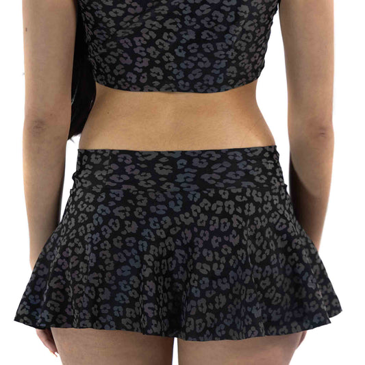 Reflective Rainbow Kitten Circle Skirt