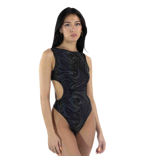 Reflective Oil Spill Aria Bodysuit