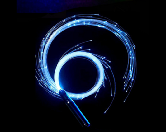 Fiber Optic Dance Whip, Rechargeable LED Whip has 8 Colors 4 Light Modes