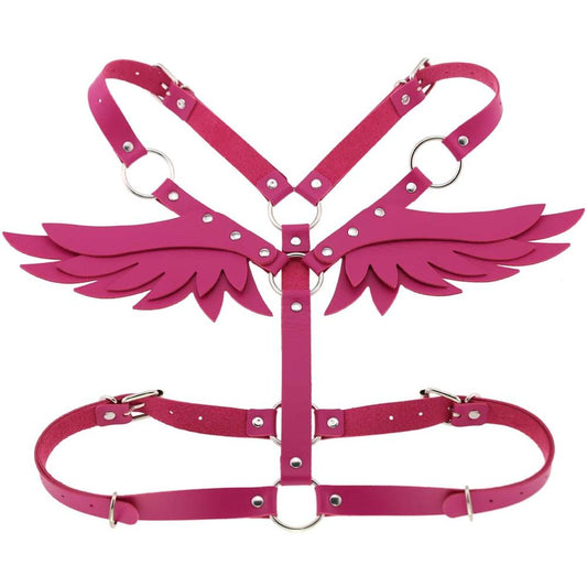 Leather Body Harness w/ Wings
