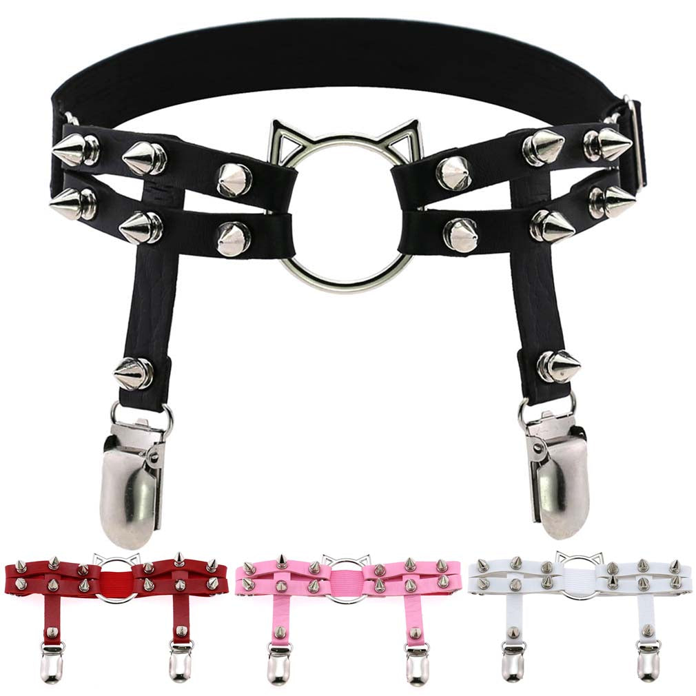Kitty Studded Garter Electric Wave Kitty Studded Garter Electric Wave