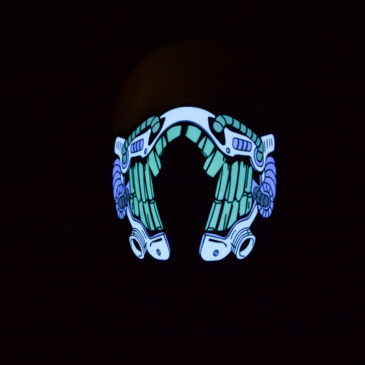 Green/Multi Rave Mask