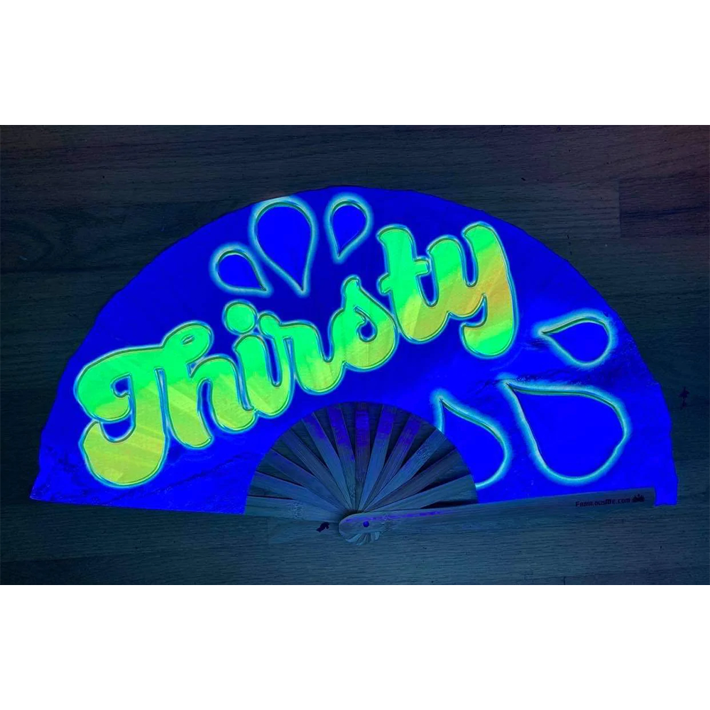 Thirsty Rave fan UV Glow