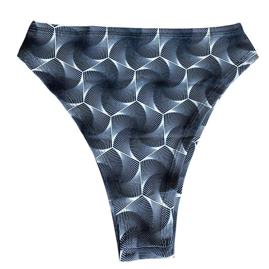 HEXX | High Waisted High Cut Bottoms, Festival Bottoms, Rave Bottoms, Black Rave Outfit