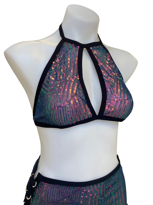 DELPHINA | Keyhole Halter Top, Festival Top, Rave Top