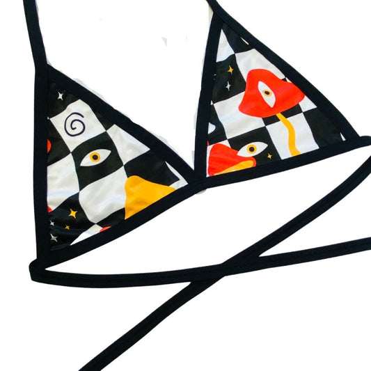 MIDNIGHT TRIP | Triangle Top, Women's Festival Top, Rave Top