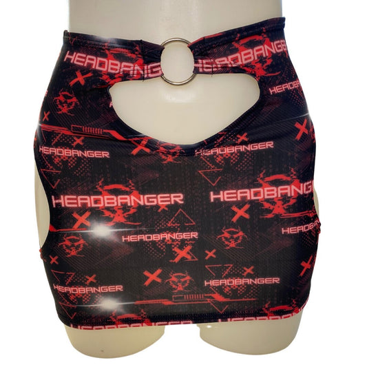 HEADBANGER | Cut-Out Bodycon Mini Skirt, Rave Skirt, Festival Bottom