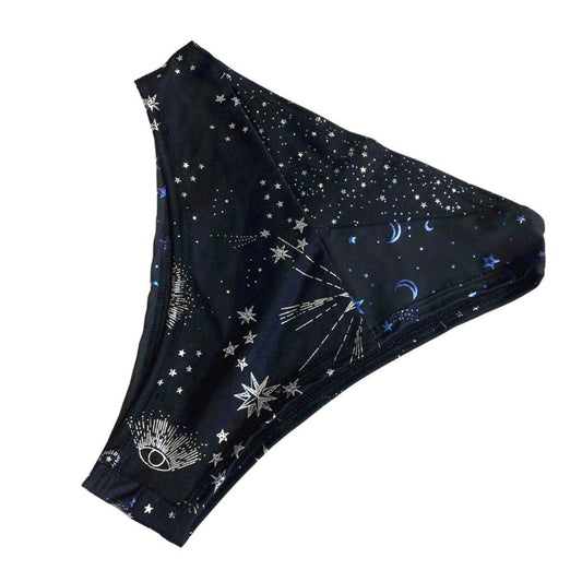 TRI COLOR| Luna | Ready to Ship | High Waisted High Cut Bottoms, Festival Bottoms, Rave Bottoms, Rainbow Rave Outfit