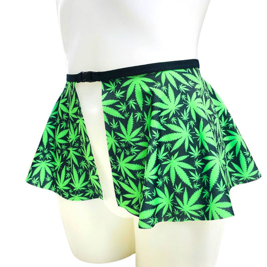 PUFF PUFF | Ultra Mini Buckle Skirt, Rave Skirt, Festival Bottom 420