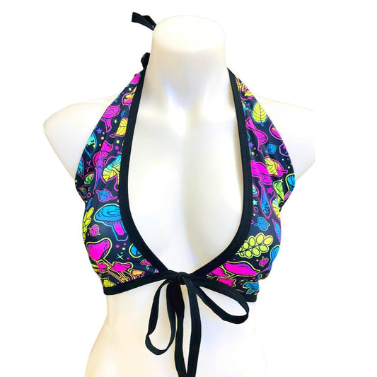 Electric Mushroom | Lila Top, Women's Festival Top, Rave Top