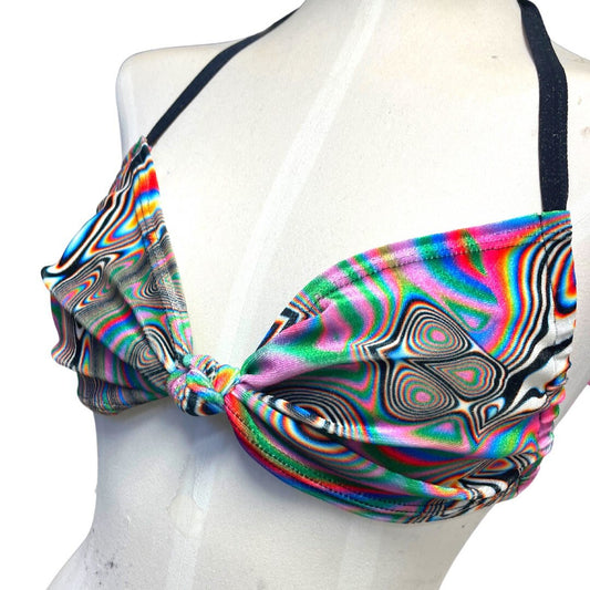 LUCID DREAMS | Twist Top | Adjustable Bikini Top, Women's Festival Top, Rave Top