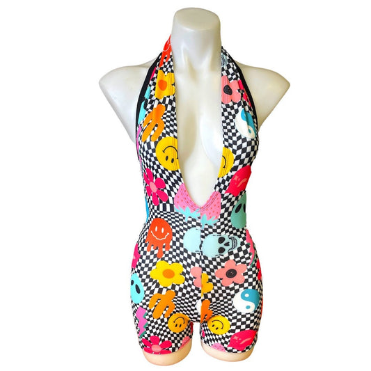 GET GROOVY | Playsuit | Halter Romper | Festival Outfit | Rave Jumpsuit | Boho