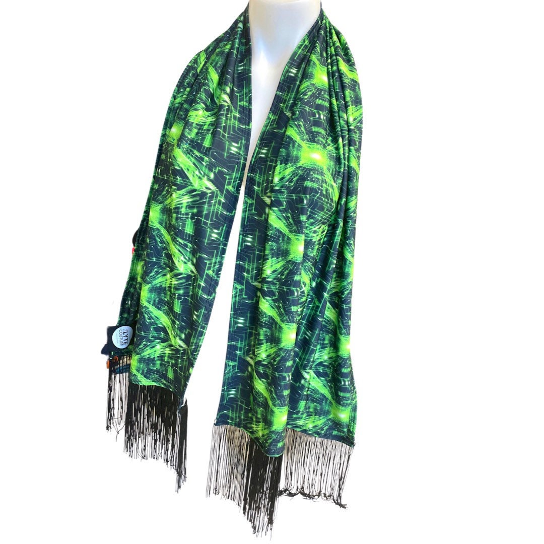 CYBER GRID | Festival Scarf | Rave accessories