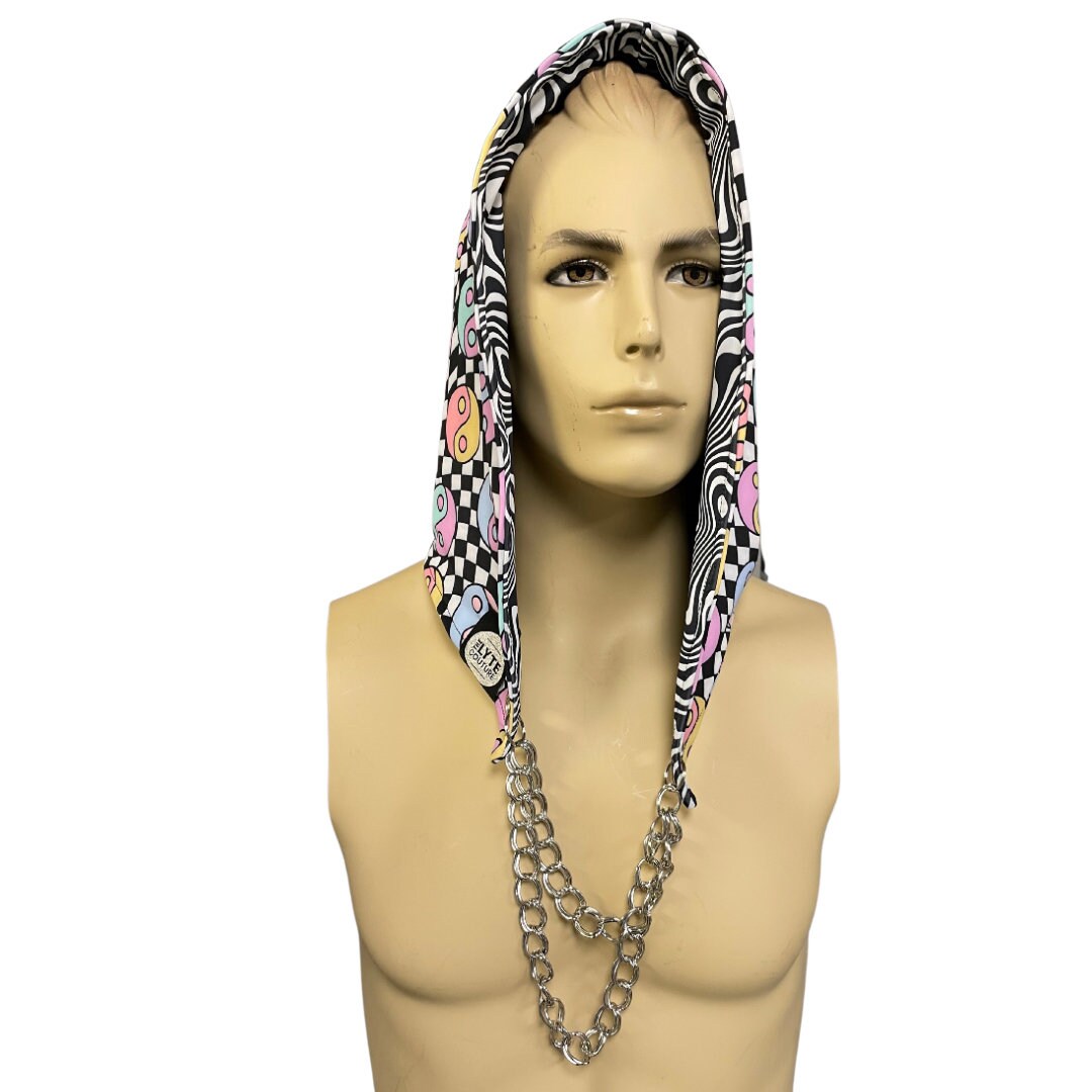 HARMONY CHECK Reversible Hood With Chain