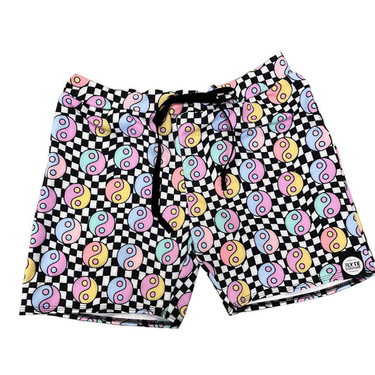 HARMONY CHECK | Mens Shorts | Festival Shorts | Drawstring Shorts |