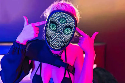 Rave face masks including fully programmable led mask or a purge light up mask!
