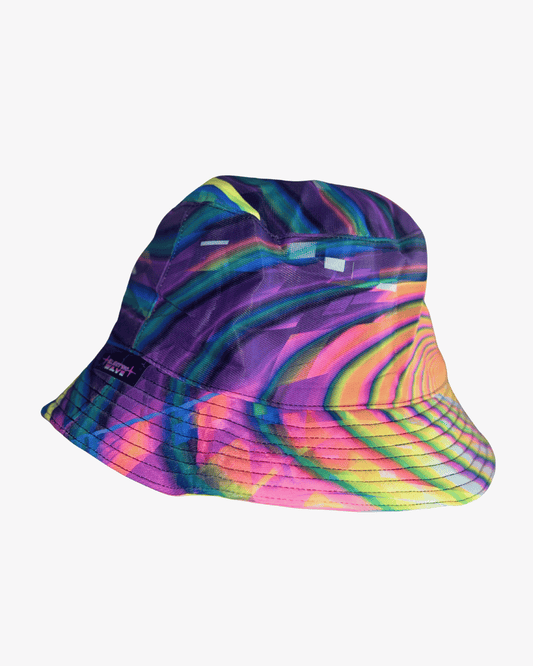 Neon Wave Reversible Bucket Hat