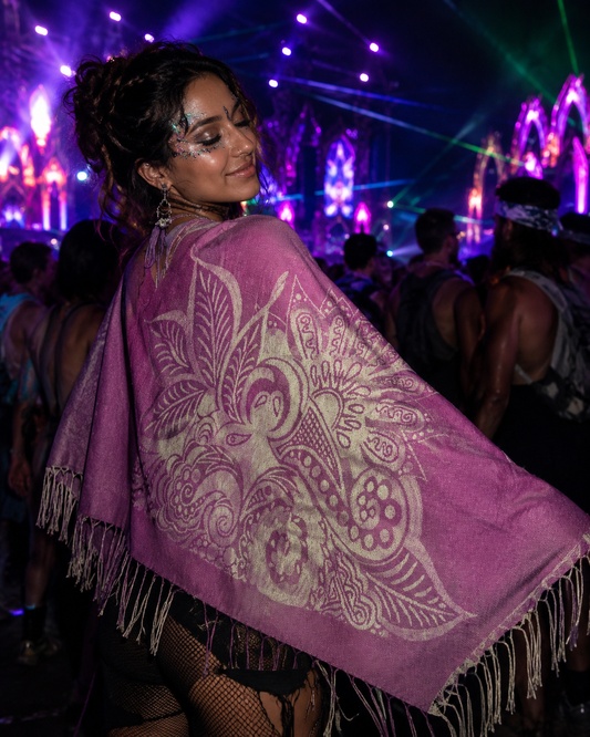 Pashmina Maroon Mandala