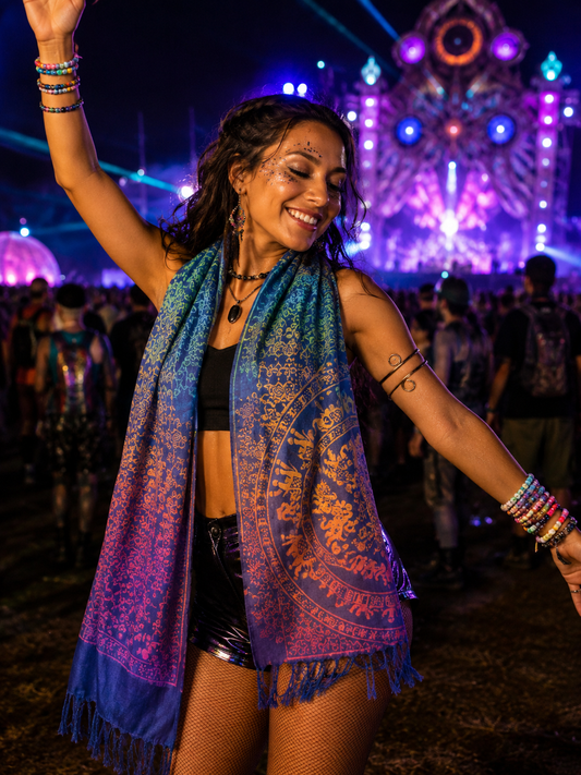 Pashmina Rainbow Elephant