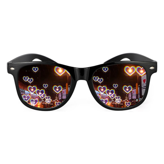 Diffraction Glasses Hearts