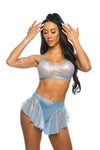 JR169 - Mesh/Fishnet Flutter Short