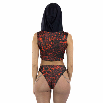 Spellcaster Hooded Crop Top