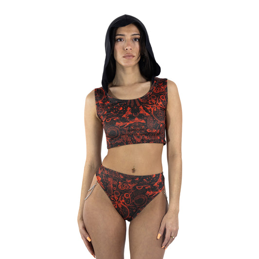 Spellcaster Hooded Crop Top