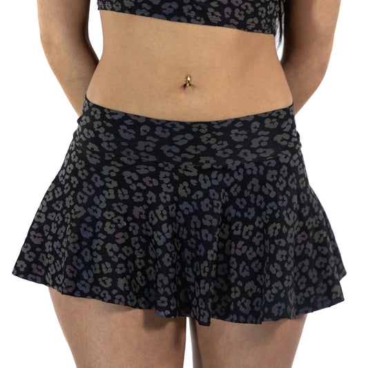 Reflective Rainbow Kitten Circle Skirt