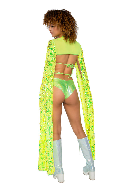 JR184 - Sequin Drop Sleeve Shrug