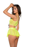 JR169 - Mesh/Fishnet Flutter Short