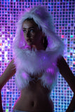 FF430 - Faux fur Light-Up Infinity Hood