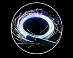 Fiber Optic Dance Whip, Rechargeable LED Whip has 8 Colors 4 Light Modes