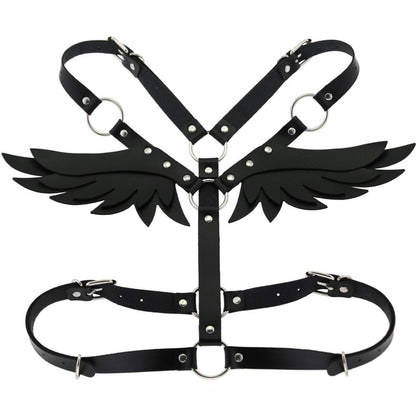 Leather Body Harness w/ Wings