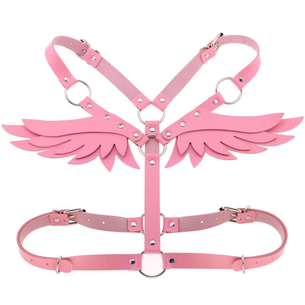 Leather Body Harness w/ Wings