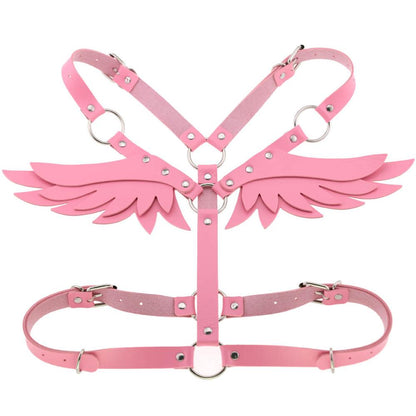 Leather Body Harness w/ Wings