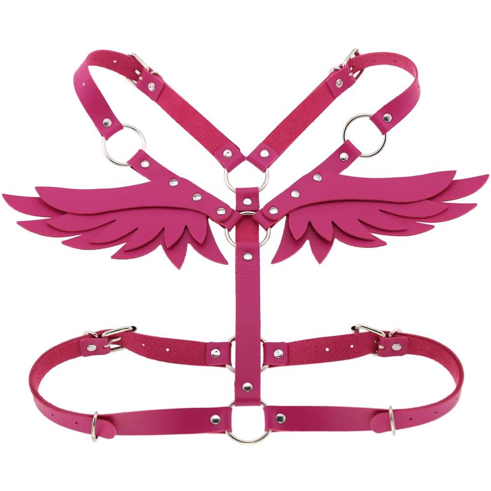 Leather Body Harness w/ Wings