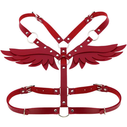 Leather Body Harness w/ Wings