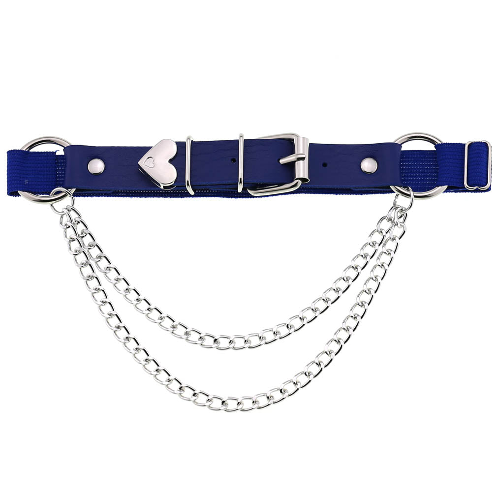 Garter Belt w/ Heart Detail & Chain