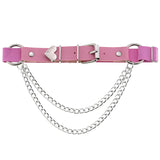 Garter Belt w/ Heart Detail & Chain
