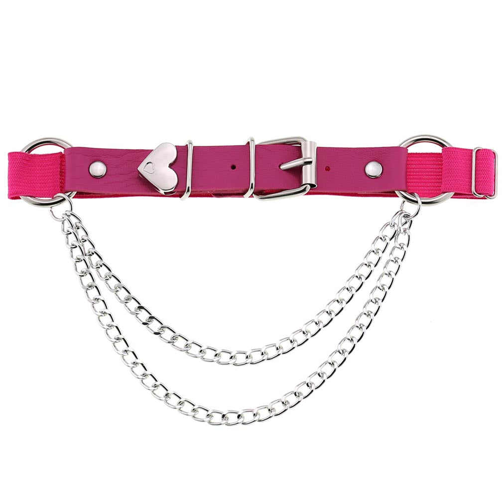 Garter Belt w/ Heart Detail & Chain