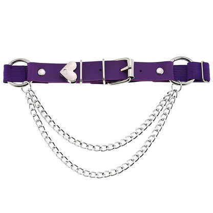 Garter Belt w/ Heart Detail & Chain