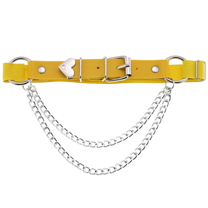 Garter Belt w/ Heart Detail & Chain