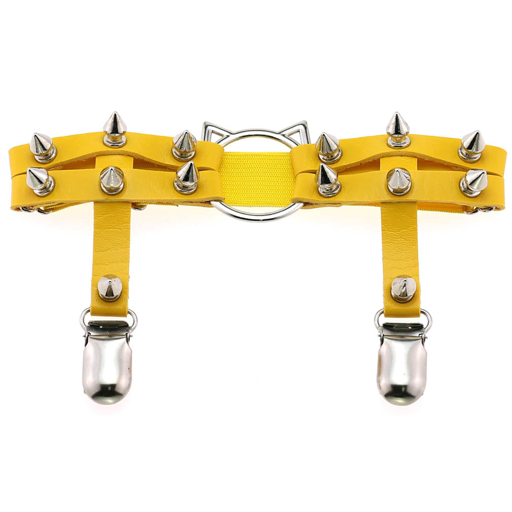 Kitty Studded Garter Electric Wave Kitty Studded Garter Electric Wave
