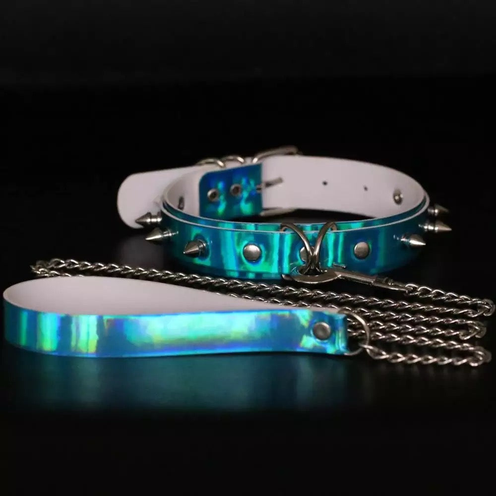 Metallic Choker & Leash
