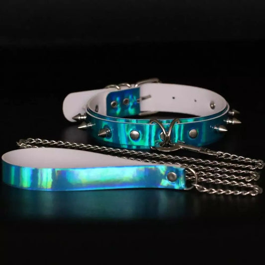 Metallic Choker & Leash