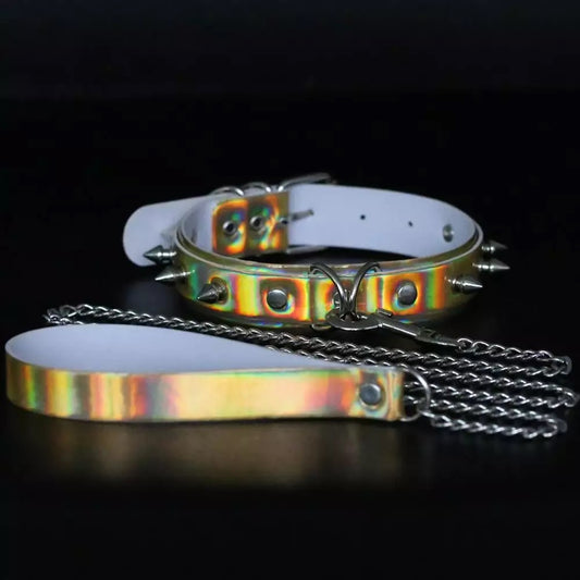 Metallic Choker & Leash
