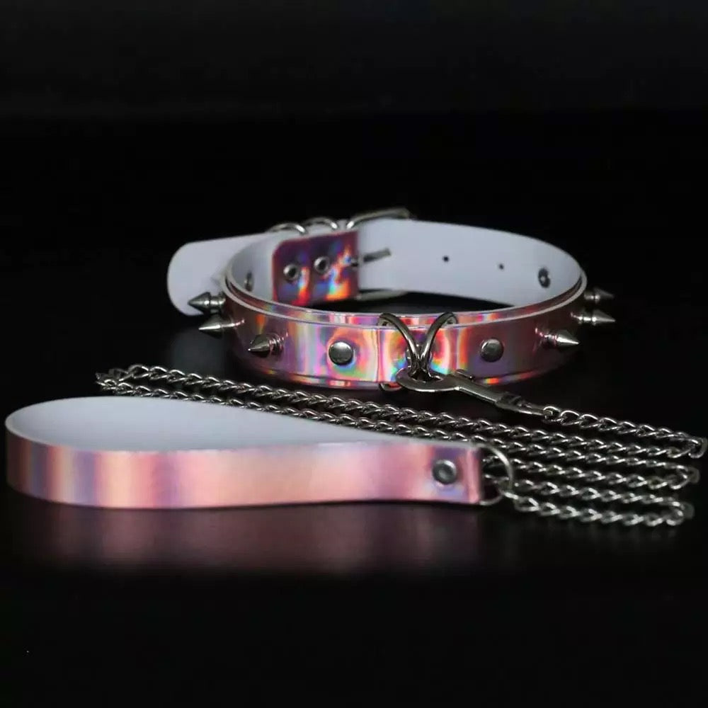 Metallic Choker & Leash